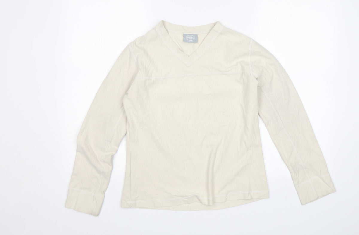PSL Girls White   Pullover Jumper Size 10-11 Years