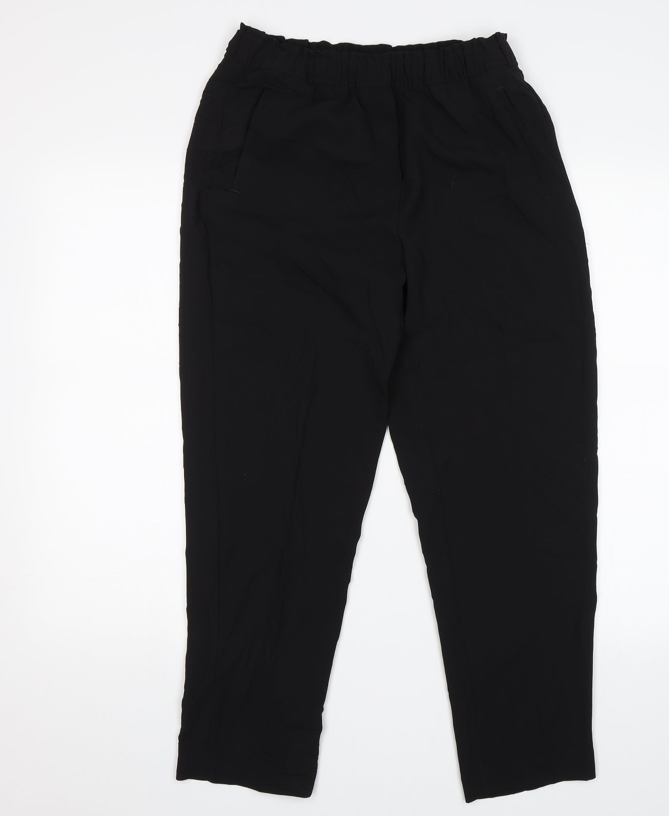 Womens UK Size 8 H&M Regular Fit Dress Pants Black Trousers