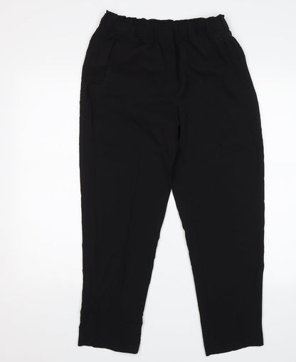 Womens UK Size 8 H&M Regular Fit Dress Pants Black Trousers