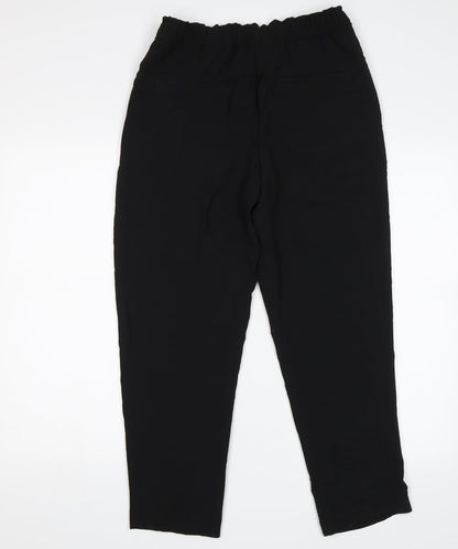 Womens UK Size 8 H&M Regular Fit Dress Pants Black Trousers