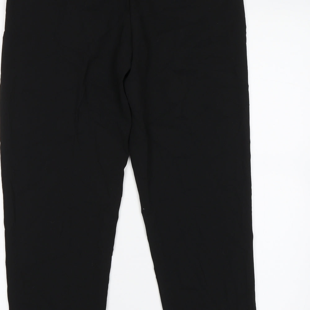 Womens UK Size 8 H&M Regular Fit Dress Pants Black Trousers
