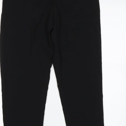 Womens UK Size 8 H&M Regular Fit Dress Pants Black Trousers