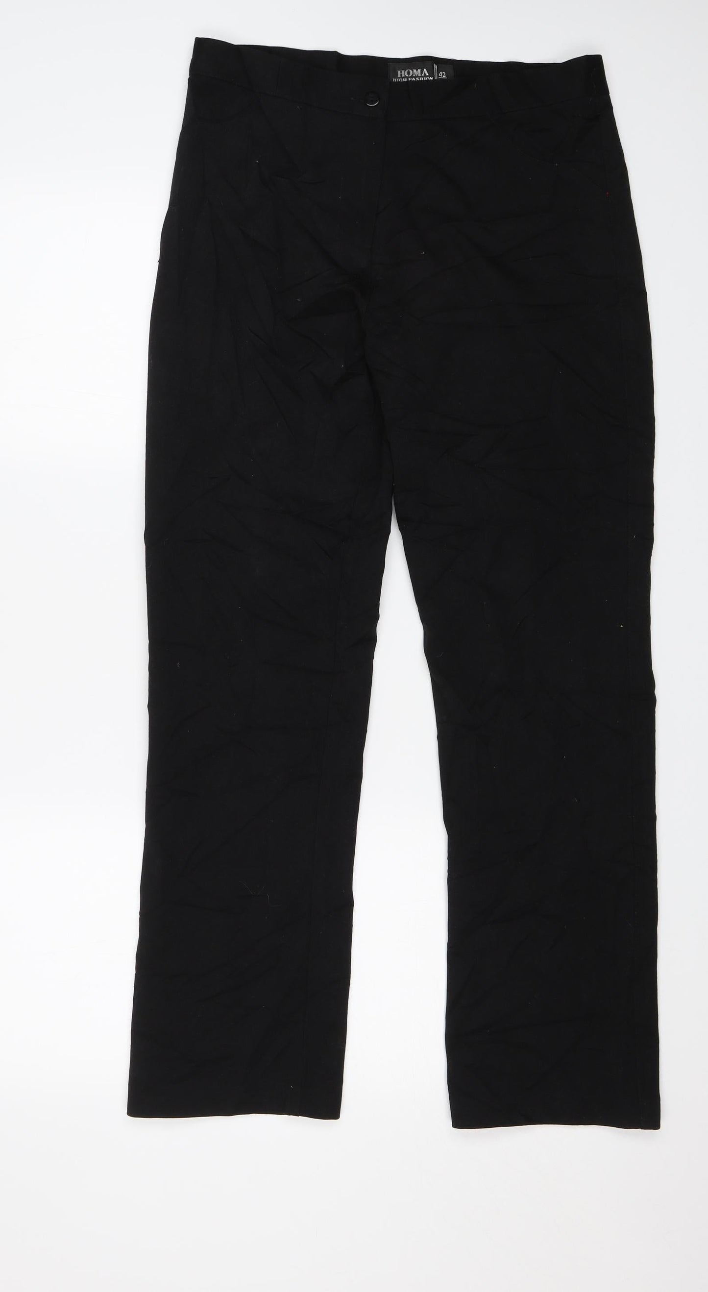 Homa Womens Black   Dress Pants Trousers Size XL L28 in