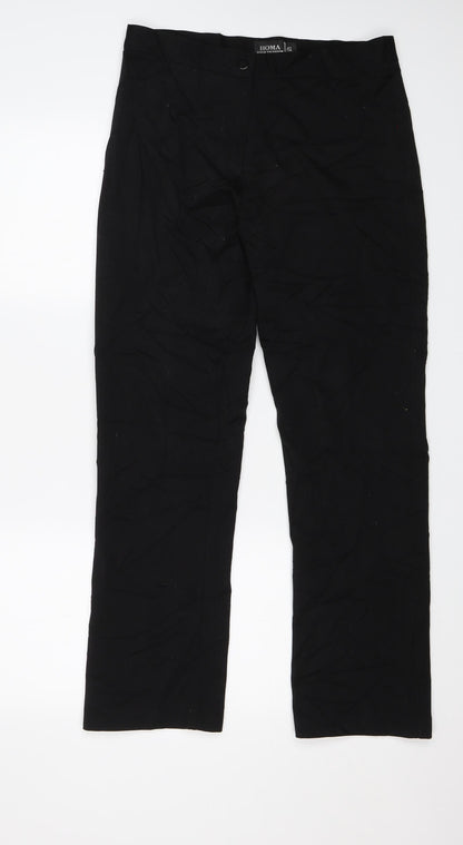 Homa Womens Black   Dress Pants Trousers Size XL L28 in