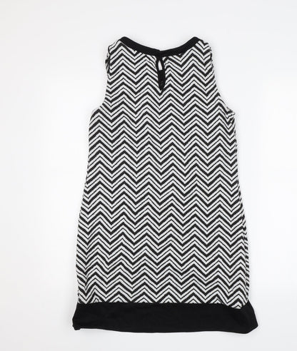 Dorothy Perkins Womens Black Geometric  Shift  Size 10
