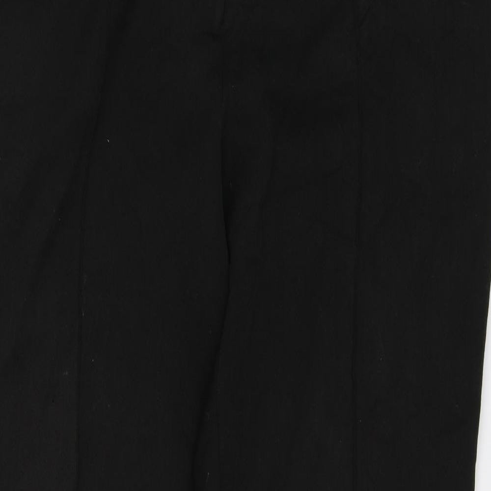 Womens UK Size 14 F&F Regular Fit Dress Pants Black Trousers