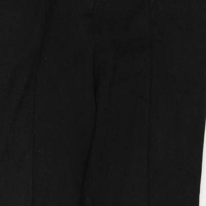 Womens UK Size 14 F&F Regular Fit Dress Pants Black Trousers