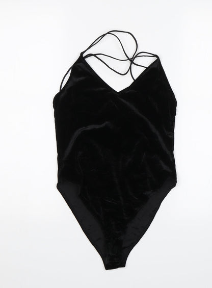 Divided Womens Black   Bodysuit One-Piece Size S