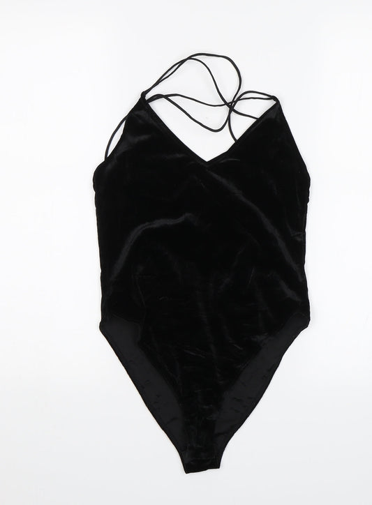 Divided Womens Black   Bodysuit One-Piece Size S