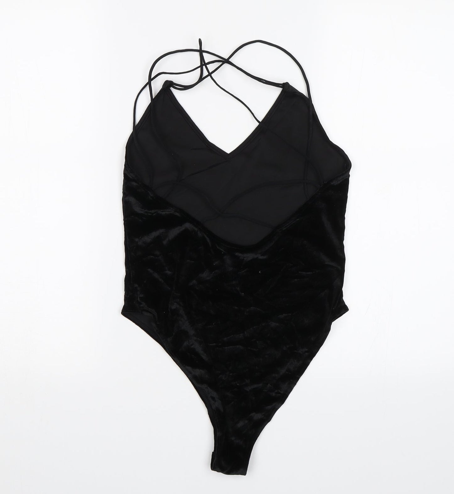 Divided Womens Black   Bodysuit One-Piece Size S