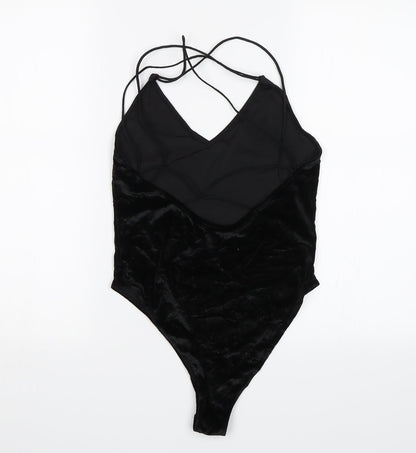 Divided Womens Black   Bodysuit One-Piece Size S
