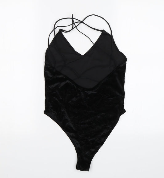 Divided Womens Black   Bodysuit One-Piece Size S