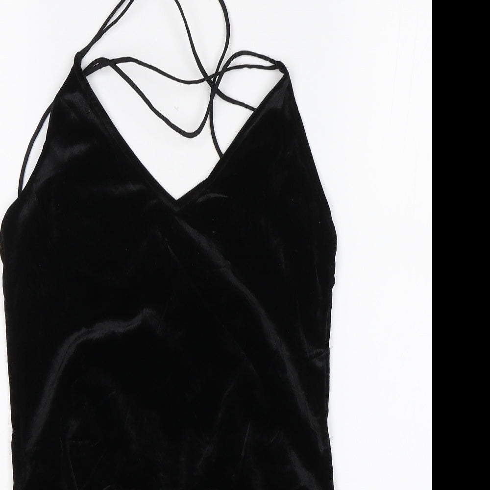 Divided Womens Black   Bodysuit One-Piece Size S