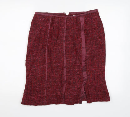 Quin and Donnelly Womens Red   Straight & Pencil Skirt Size 12