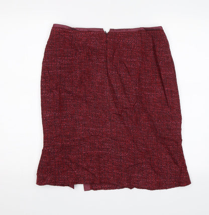 Quin and Donnelly Womens Red   Straight & Pencil Skirt Size 12