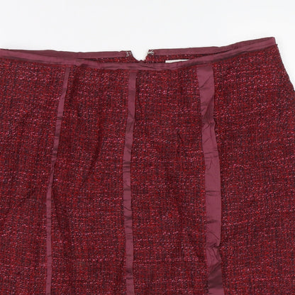 Quin and Donnelly Womens Red   Straight & Pencil Skirt Size 12