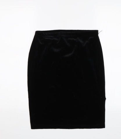 Look Fashion Womens Black   Straight & Pencil Skirt Size 10
