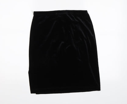 Look Fashion Womens Black   Straight & Pencil Skirt Size 10