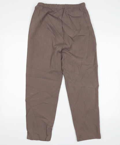 Womens UK Size 18 C&A Regular Fit  Brown Trousers