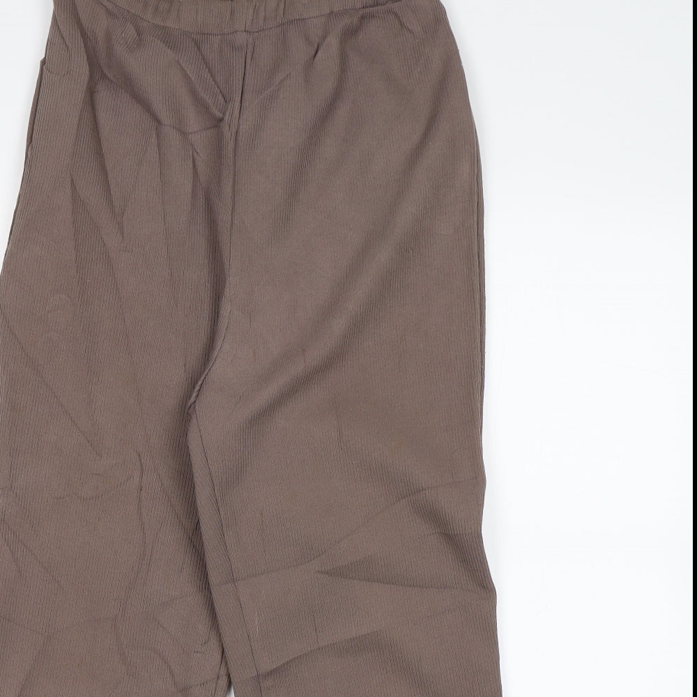 Womens UK Size 18 C&A Regular Fit  Brown Trousers