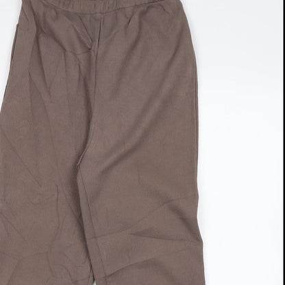 Womens UK Size 18 C&A Regular Fit  Brown Trousers