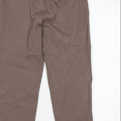 Womens UK Size 18 C&A Regular Fit  Brown Trousers