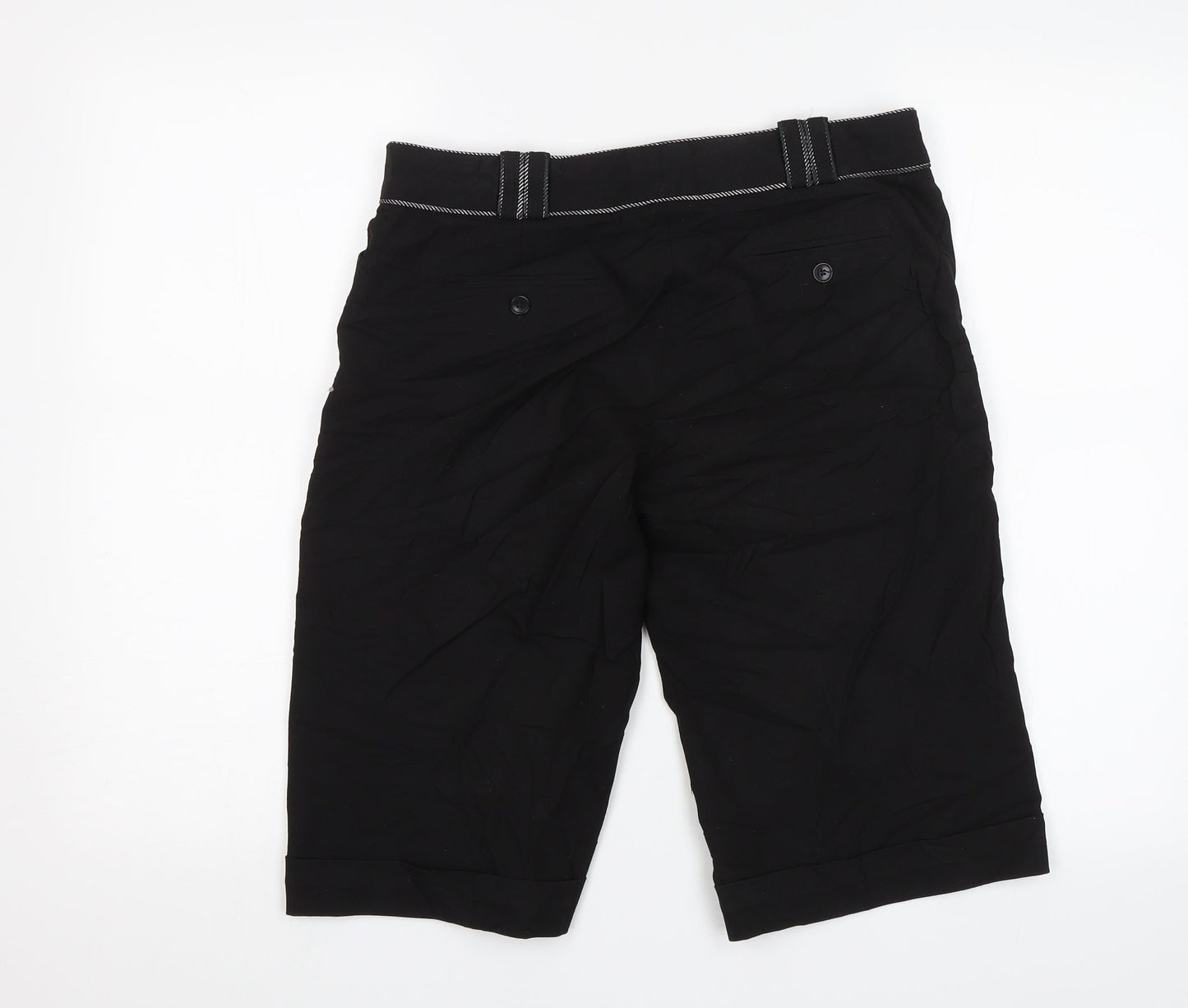 Caroll Womens Black   Chino Shorts Size 30 in