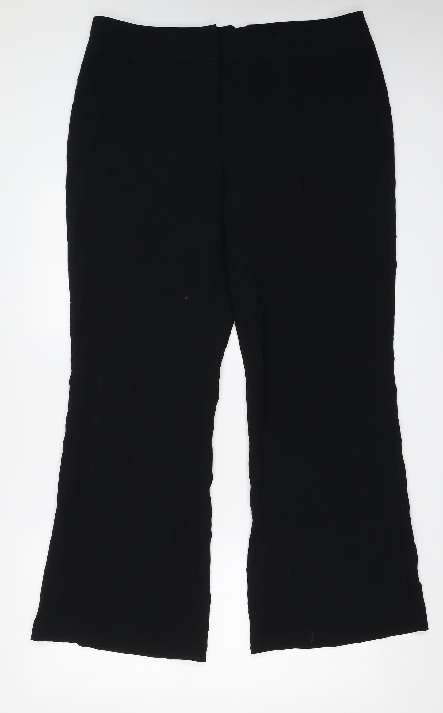 Womens UK Size 16 NEXT Regular Fit Dress Pants Black Trousers