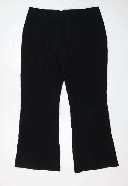 Womens UK Size 16 NEXT Regular Fit Dress Pants Black Trousers