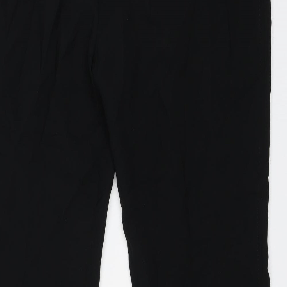 Womens UK Size 16 NEXT Regular Fit Dress Pants Black Trousers