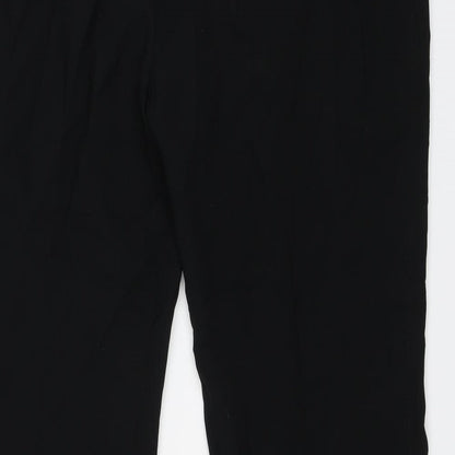 Womens UK Size 16 NEXT Regular Fit Dress Pants Black Trousers