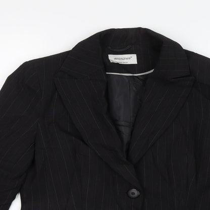 Atmosphere Womens Black   Jacket Blazer Size 12