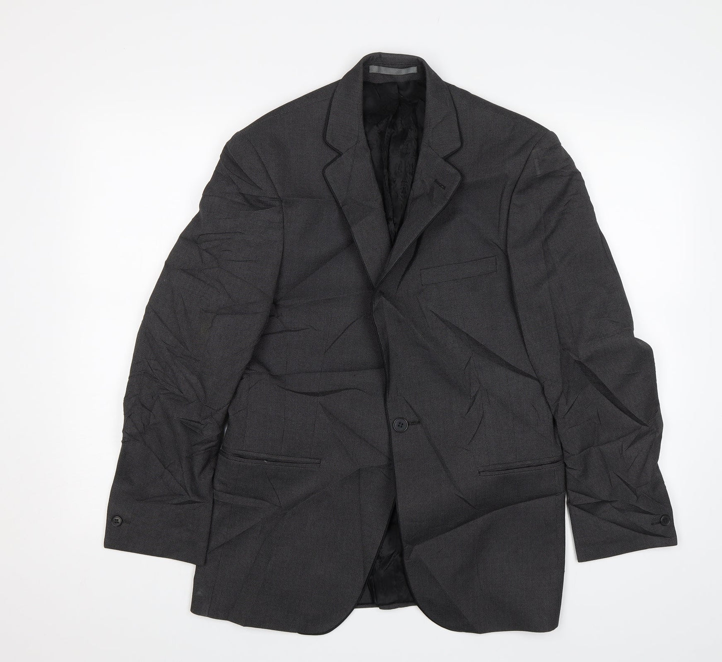Mens UK Size 38 Red Herring Regular Grey Suit Jacket