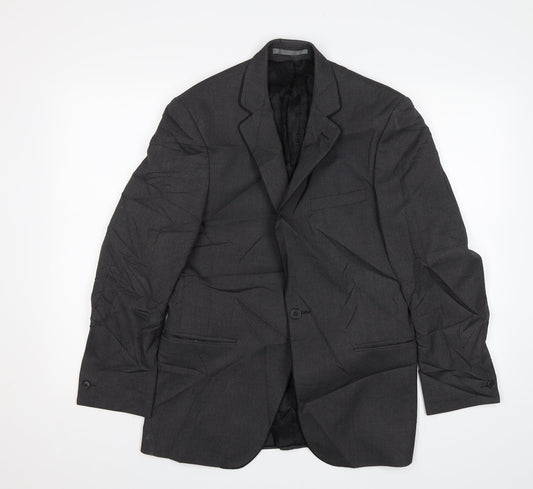 Mens UK Size 38 Red Herring Regular Grey Suit Jacket