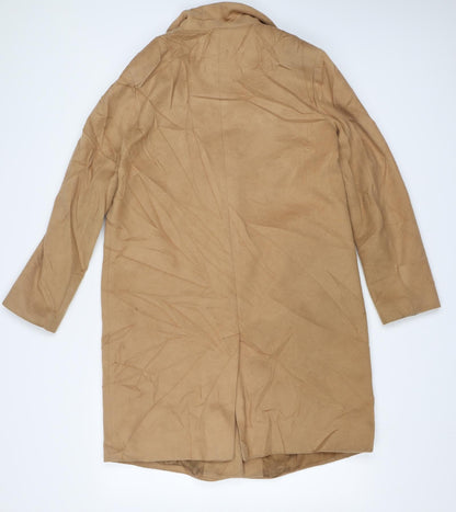 Womens UK Size 12 New Look Brown Overcoat