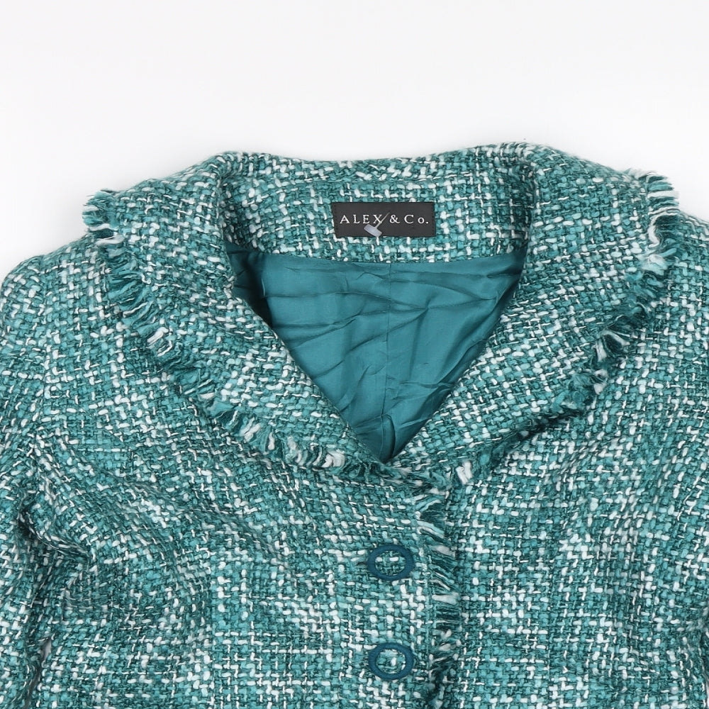 Alex & Co Womens Green   Jacket  Size 8