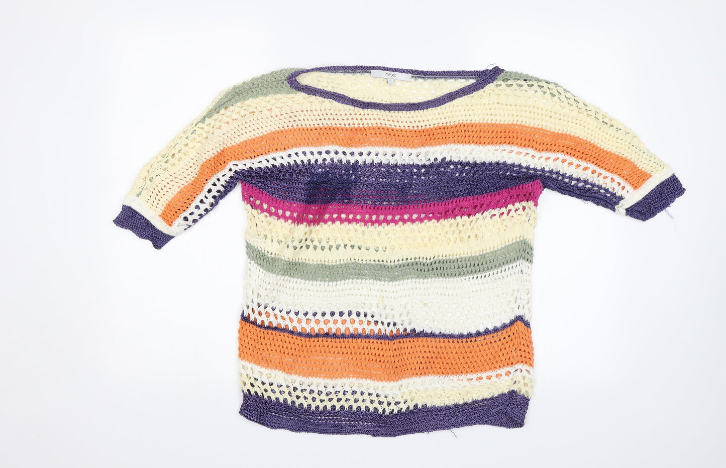 Womens UK Size S NEXT Multicoloured Pullover Jumper