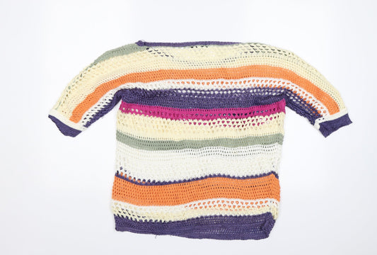 Womens UK Size S NEXT Multicoloured Pullover Jumper