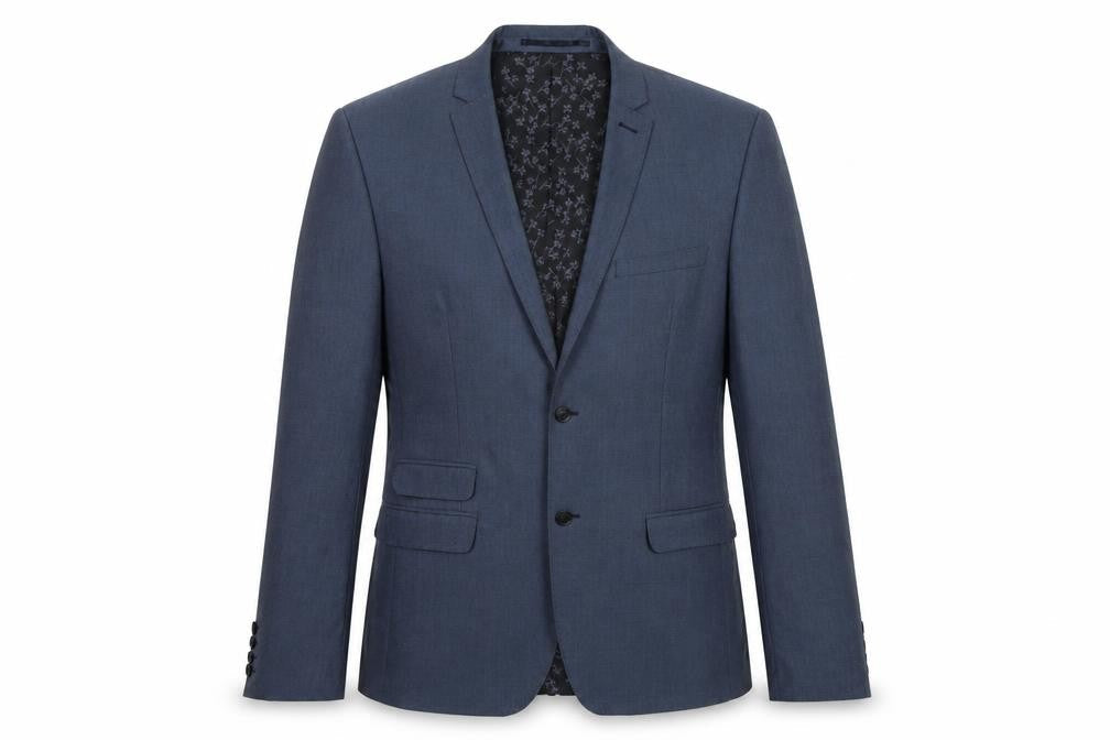 Mens UK Size 38 limehaus Regular Blue Suit Jacket
