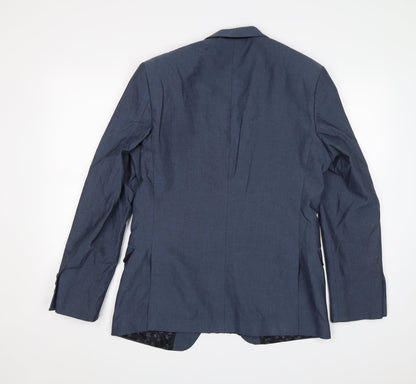 Mens UK Size 38 limehaus Regular Blue Suit Jacket