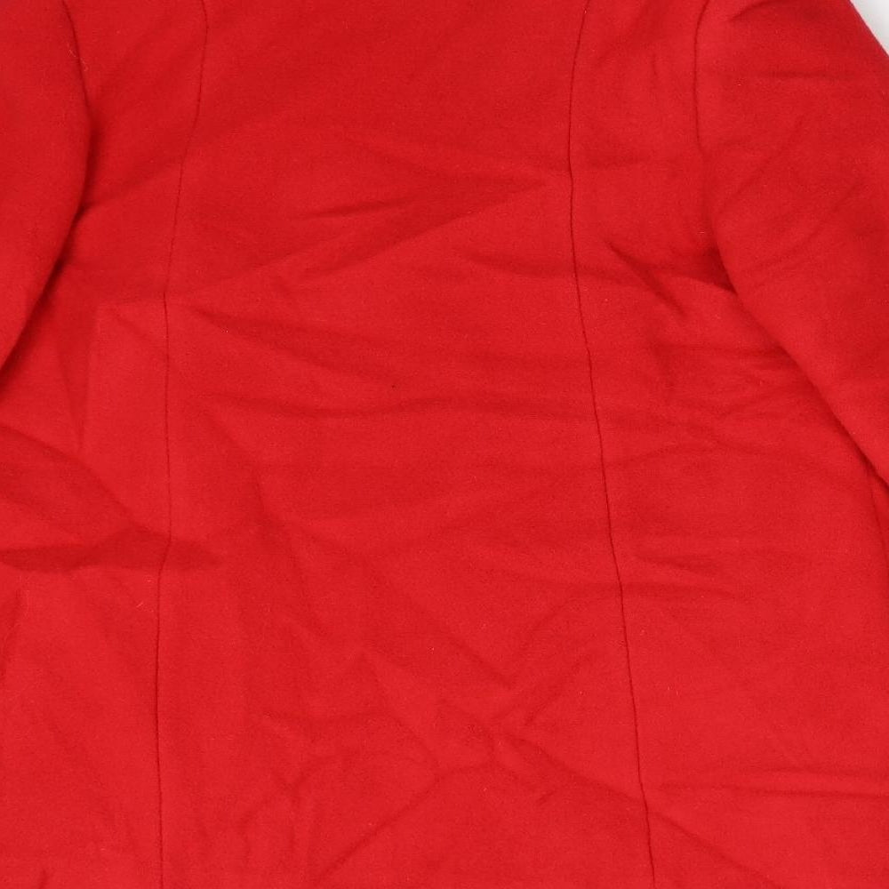 Kashmour Womens Red   Overcoat Coat Size M