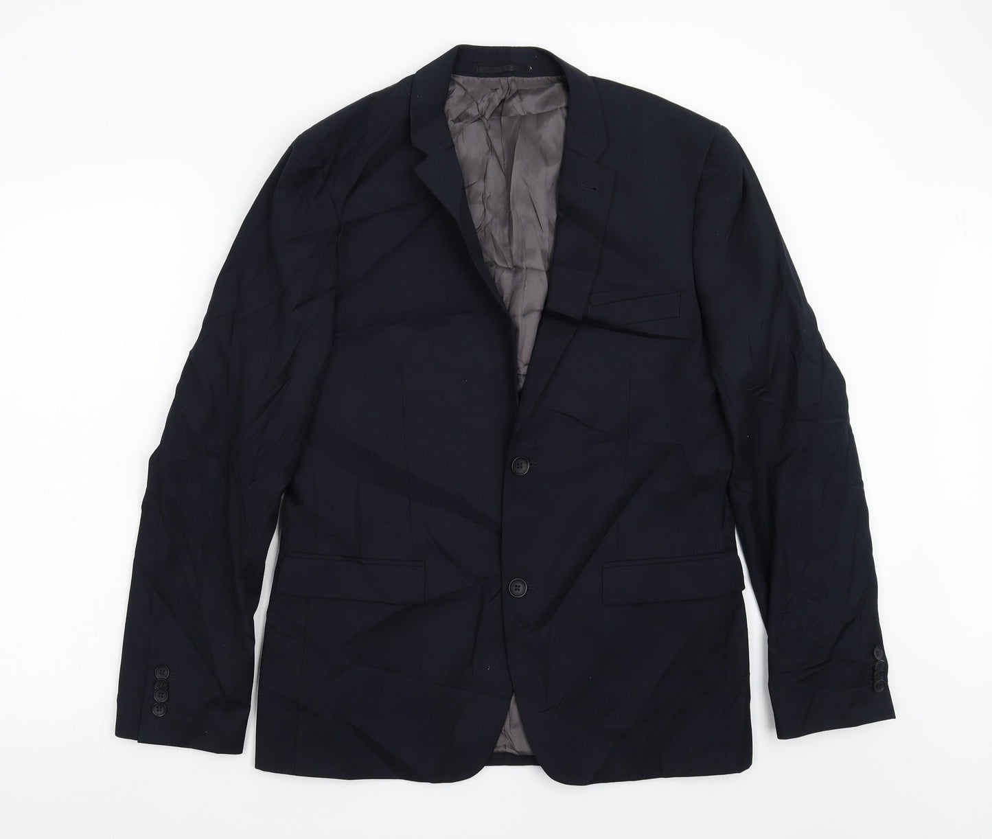Mens UK Size 40 Topman Regular Blue Suit Jacket
