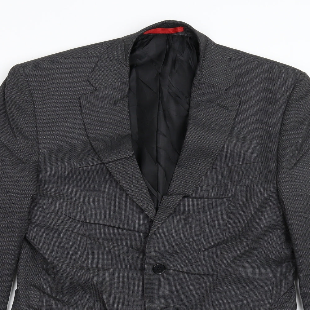 Mens UK Size 36 Burton Regular Grey Suit Jacket