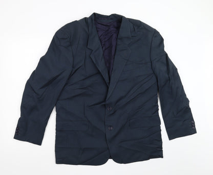 Mens UK Size 44 David Moss Regular Blue Suit Jacket