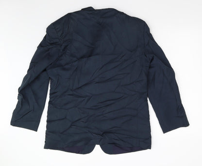 Mens UK Size 44 David Moss Regular Blue Suit Jacket