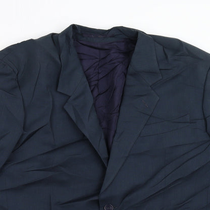 Mens UK Size 44 David Moss Regular Blue Suit Jacket