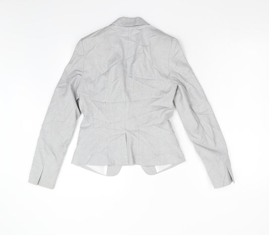 H&M Womens Grey   Jacket Blazer Size 32