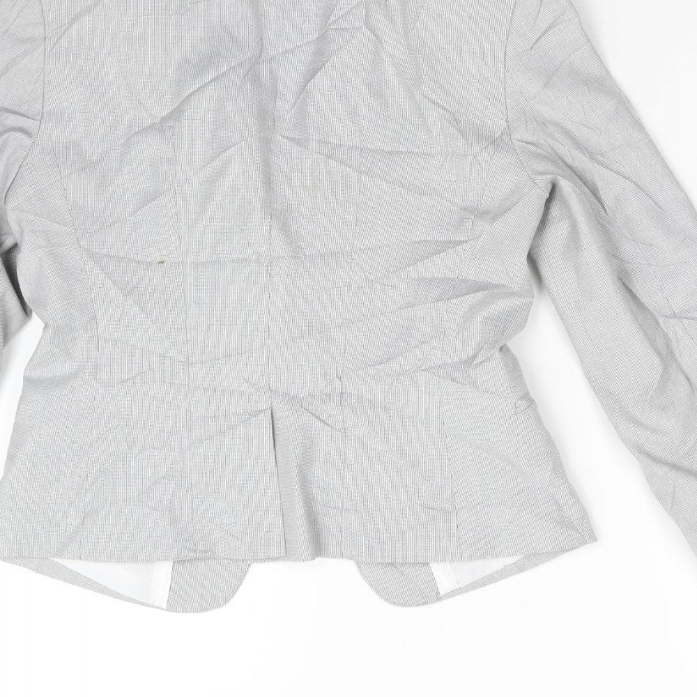 H&M Womens Grey   Jacket Blazer Size 32