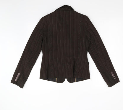 Evie Womens Brown   Jacket Blazer Size 10