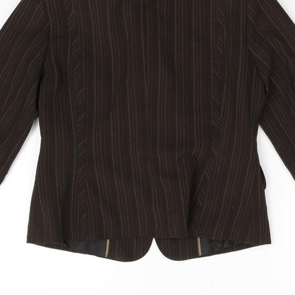Evie Womens Brown   Jacket Blazer Size 10